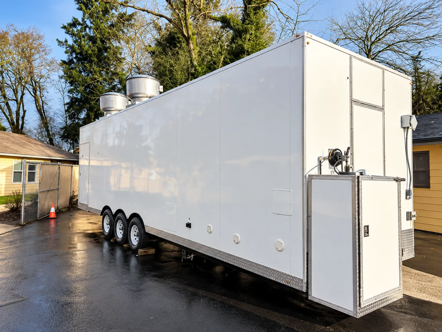 Mobile kitchen trailer exterior